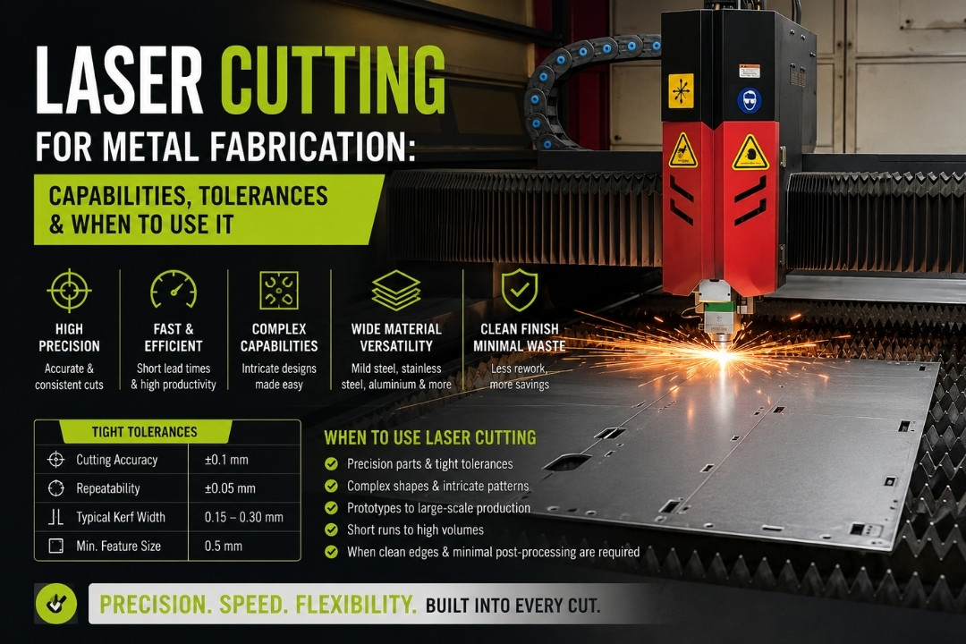 Laser Cutting for Metal Fabrication: Capabilities, Tolerances & When to Use It
