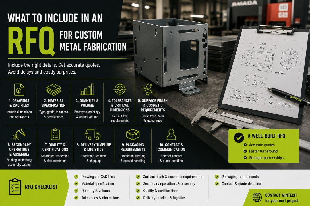 What to Include in an RFQ for Custom Metal Fabrication
